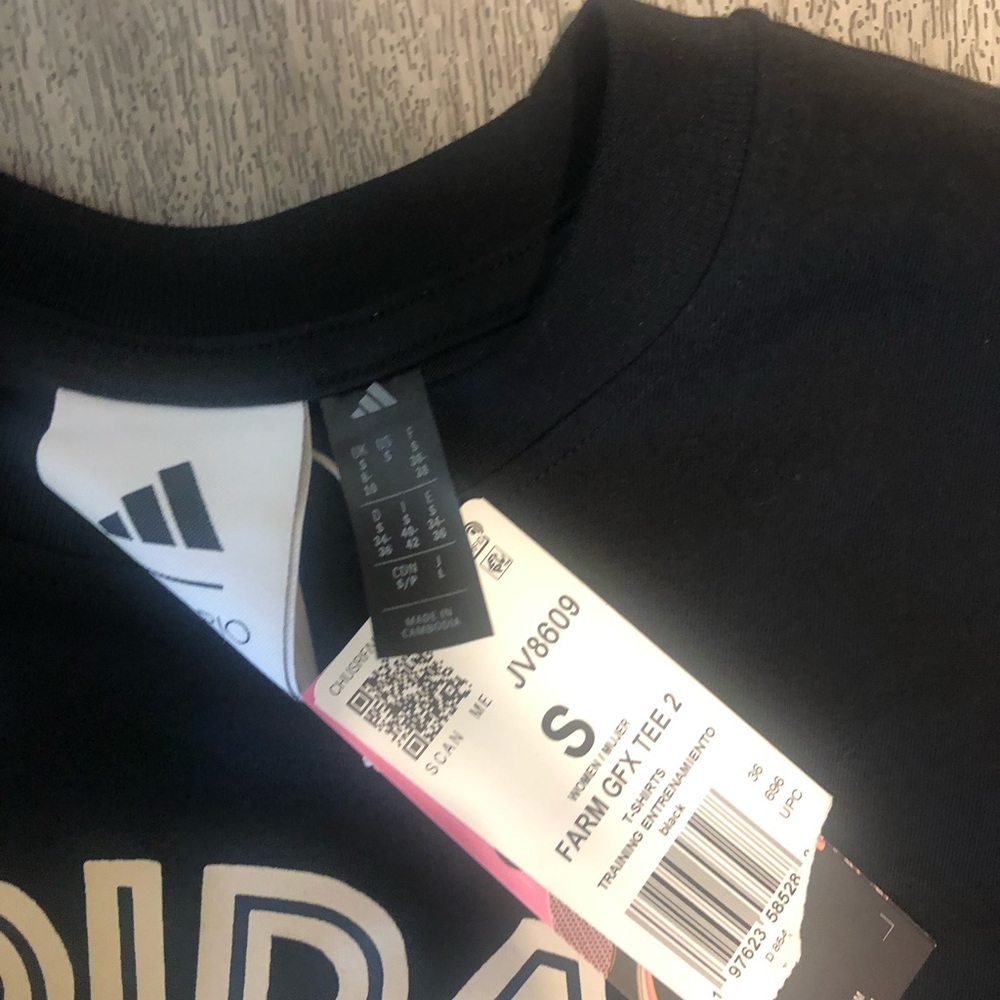 New Adidas Women's x Farm Rio Cotton Graphic T-Shirt S, L - Picture 5 of 5
